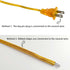 Clear Gold Lamp Cord, 8 Feet Transparent Replacement Lamp Cords for Lamp Repair Fix Project, SPT-1 Wire,18 AWG DIY Electrical Light Cable Cord wit...