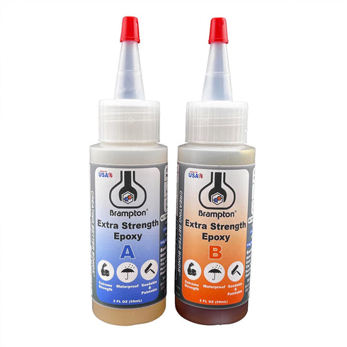 Brampton Extra Strength Epoxy - Epoxy Glue Kit for Metal, Wood, Tile, Most Plastics & More - 20 Minute Work Life - Strong, Durable, Waterproof, Sa...