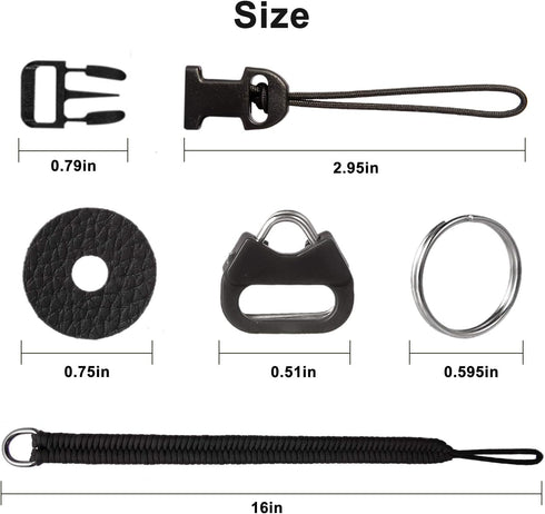 Camera Wrist Strap,1Pack Adjustable Nylon Camera Hand Strap,for GoPro,DSLR,Fuji,Canon and Mirrorless Cameras Photographers Quick Release,Paracord ...