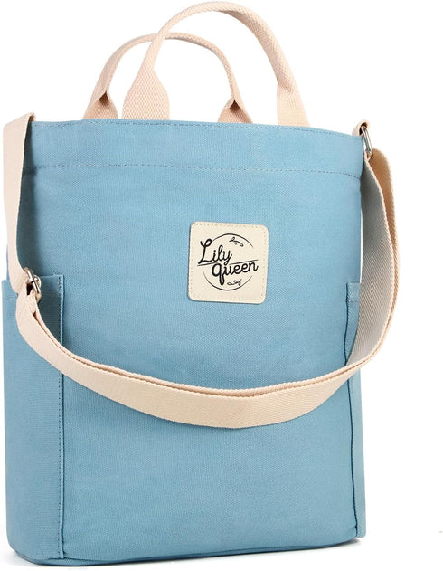 Lily queen Women Canvas Tote Handbags Casual Shoulder Work Bag Crossbody...