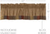 VHC Brands Cedar Ridge Bordered or Scalloped Window Treatment Curtain, Valance, Panel, Tiers, Door Panel, Swag Sets, Asstd. Sizes, Styles (Valance...