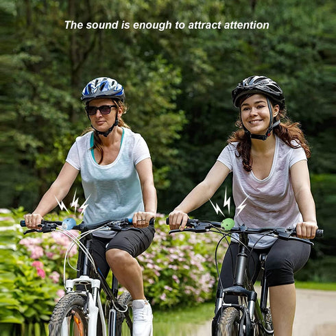 Kids Bike Lights for Night Riding, Girls Bike Horn Lights, Rechargeable Bike Headlight and Tail Light Set, Scooter Light for Adults, 120dB Speaker...