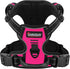 BARKBAY No Pull Pet Harness Dog Harness Adjustable Outdoor Pet Vest 3M Reflective Oxford Material Vest for PINK Dogs Easy Control for Small Medium...