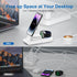 3 in 1 Wireless Charging Station for Apple, Magnetic Foldable Charger for Magsafe, Fast Charging Portable Charger Stand for iPhone 15/14/13/12/Pro...