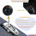 Arenbel 5 Speed Shift Knob Round Ball Gear Lever Japanese Number Car Shifter Lever Handle Replacement Fit Most Manual Automatic Transmissions, Bla...