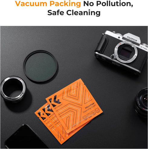 K&F Concept 67mm Lens Cap Cover, 4-in-1 Center Pinch Lens Cover + Anti-Loss Keeper Leash + Microfiber Cleaning Cloth Kits Compatible with Nikon, C...