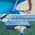 Poolzilla Medium Hard Bristle Brush for Gunite and Concrete Pools, Not for Vinyl Use, Clean Walls and Tiles...