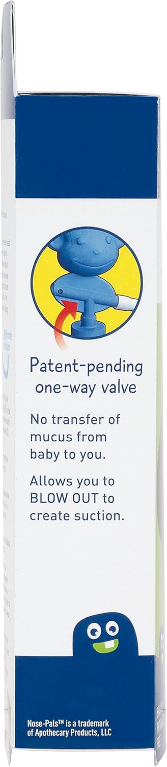Ezy Dose Kids Nasal Aspirator, Sinus Relief and Mucus Sucker for Baby and Toddler, Nose-Pals, 4 Disposable Storage Chambers, Convenient and Easy t...