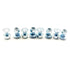 PAOSDKSUI Set of 8, 784-5581A 784-5581 SnowBlowers Carriage Bolts & Nuts Kits Fits MTD 790-00117-0637 790-00120-0637 784-5581A-0637 Shave Plate Sc...