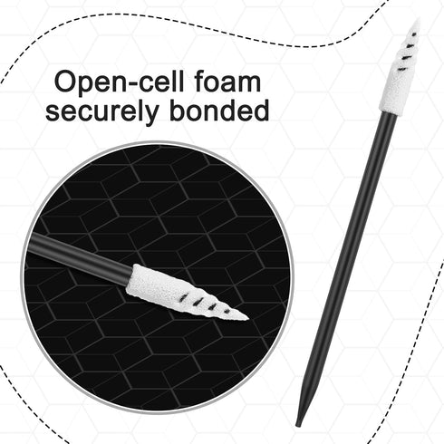 Outus 200 Pieces Foam Tip Swab Sticks Cleaning Swabs Sponge Stick for Inkjet Printer, Print Head, Camera, Optical Lens, Optical Equipment, Electro...