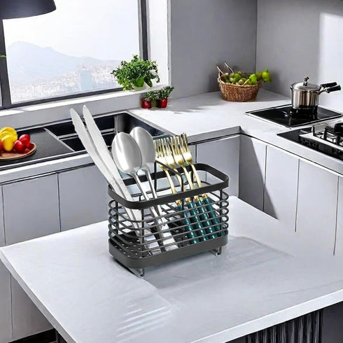 Utensil Holder Multifunctional Kitchen Utensil Organizer, Non-slip and Rustproof Utensil Holder for Kitchen Counter, Easy to Clean Kitchen Utensil...