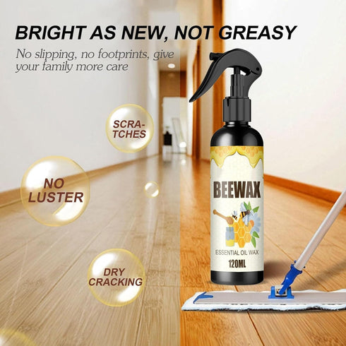 2PCS Beeswax Furniture Polish, Original beeswax furniture polish, Natural Micro-Molecularized Beeswax Spray, Furniture Beeswax Polish and Cleaner ...
