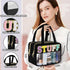 Chenille Letter Clear Makeup Bag, Preppy Cosmetic Bag Clear Snack Bags with Zipper, Stuff Bag Waterproof Sunscreen Bag Travel Toiletry Bag Cosmeti...