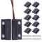 MC-38 Surface Mount Wired NC Door Sensor Alarm Magnetic Reed Switch Brown 10 Pair...