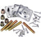 4PCS Leg Mounting Plates with Screws for Sofa Couches Tables Furniture Legs Brackets Hardware Attachment Plates Brackets M8 T-Plates...