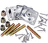 4PCS Leg Mounting Plates with Screws for Sofa Couches Tables Furniture Legs Brackets Hardware Attachment Plates Brackets M8 T-Plates...
