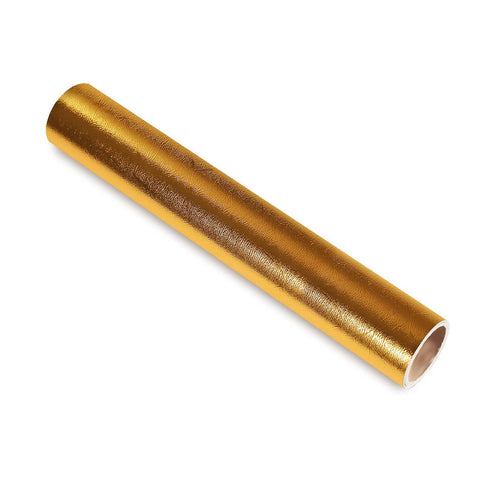 TECKWRAP Metallic Textured Chrome Vinyl Adhesive Vinyl for Craft Cutter 1ft x 5ft, Gold...
