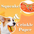 Crinkle Dog Toy with Squeaker, Chew Toy for Small Medium Dogs, Durable and Interactive (Hot Dog)...