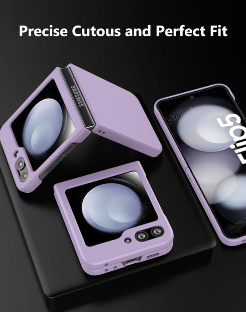 Case for Samsung Galaxy Z Flip 5 (2023) Thin Hard Matte Phone Case for Galaxy Z Flip5 - Lilac......