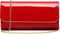 Patent Leather Envelope Clutch Purse Shiny Candy Foldover Clutch Evening Bag for Women...