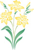 Daffodil Stencil, 6.5 x 9 inch (M) - Spring Flower Floral Perennial Stencils for Painting Template...