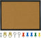 OWLKELA 14.6 X 11 Inch Cork Board Bulletin Board, Wall-Mounted Presentation, Message Notice Pin Board, Perfect for Office & Home Decor, School, Cu...