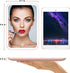 Lighted Makeup Mirror with Lights, Vanity Mirror with LED Brightness Adjustable Portable USB Rechargeable, Light Up Tabletop Cosmetic Compact Mirr...