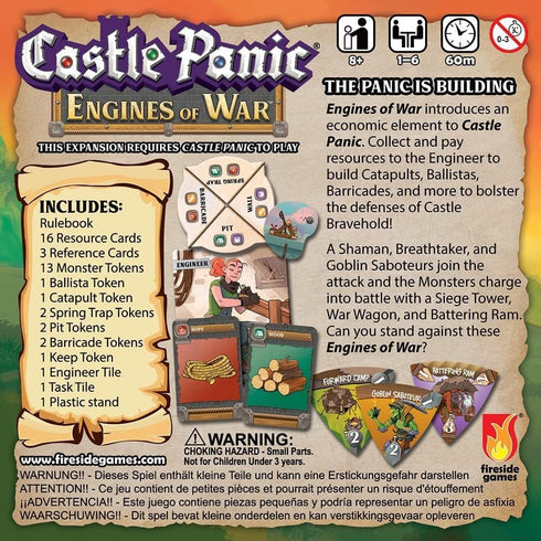 Engines of War ?Castle Panic Expansion ?Board Game for Adults and Family ?Cooperative Board Game ?Ages 8+ ?for 1 to 6 Players...