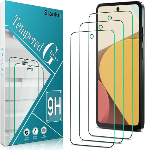 Slanku (3 Pack Tempered Glass for Moto G 5G 2024 Screen Protector, Touch Sensitivity, Scratch Resistant, Bubble Free, Case Friendly......