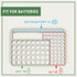 Battery Organizer Storage Case with Tester (Small)...