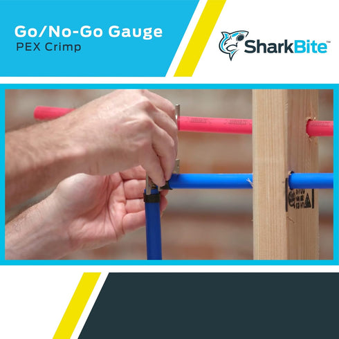 SharkBite 3/8 Inch PEX Crimp Tool Go / No-Go Gauge, Plumbing Fittings, 23080...