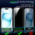 IMBZBK 4 Pack Privacy Screen Protector for iPhone 15 Tempered Glass with 4 Pack Camera Lens Protector, Accessories 9H Anti Spy, 2.5D Curved, Case ...