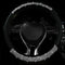 Bling Steering Wheel Cover, Bling Crystal Rhinestone Car Steering Cover Universal 14.2-15.3 inch Glitter Car Wheel Cover Sparkling Accessories for...