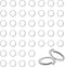 TOAOB 100pcs 925 Sterling Silver Jump Rings 5mm Silver Open Jump Rings Connectors jewelry jump rings for DIY Earrings Necklace Bracelet Making Rep...