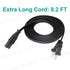 Polarized 8.2ft Power Cord for JVC Emerald EM32FL EM39FT EM55FT LT-32DM22 EM65FTR EM42FTR TV 2 Prong Power Cord Cable Replacement...