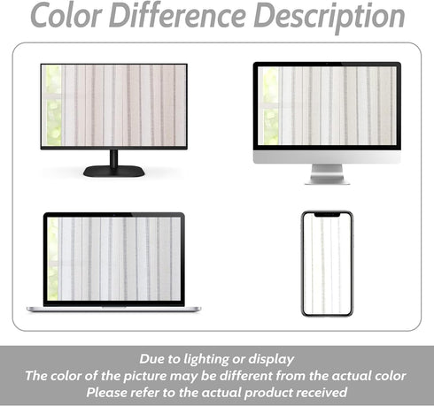 DriftAway Farmhouse Vertical Striped Linen Blend Valances for Windows 18 Inch Blackout Kichen Curtain Valance for Living Room Country Vintage Line...