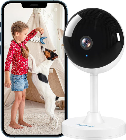 owltron Indoor Security Camera 2K, 2.4GHz WiFi Cameras for Home Security Baby Monitor Camera with Motion/Cry Detection, Pet & Dog Cam with Phone A...