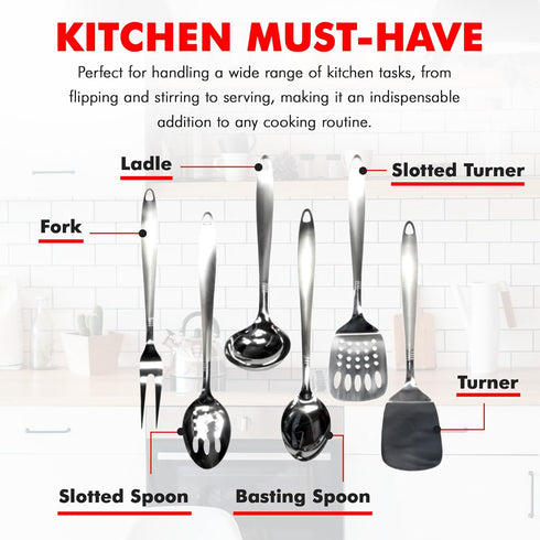 Chef Craft Select Turner/Spatula, 13.5 inch, Stainless Steel...