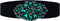 E-Clover Fashion Floral Rhinestone Buckle Women's Elastic Waist Cinch Belt for Dress for Waist Size 25''-32''...