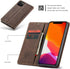 SINIANL iPhone 11 Pro Max Leather Case - Folding Flip Case with Kickstand, Credit Card Slot, Magnetic Closure - Protective Cover for iPhone 11 - C...