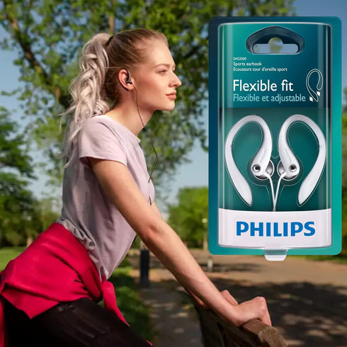 Philips SHS3200WT/37 Flexible Earhook Headphones White......