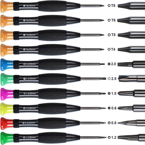 24 Pieces Premium Opening Pry Tool Screwdriver Set Repair Kit for Fix Apple iPhone 15 14 13 12 11 Pro Max/XS/XR/X/8 Plus/7/6,iPad Pro Air Mini, iP...