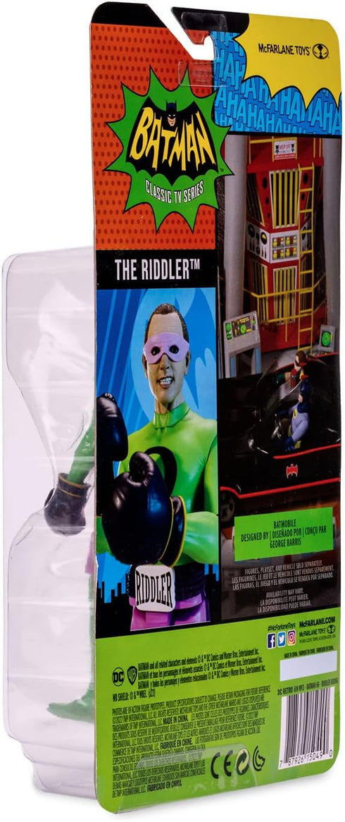 McFarlane Toys, DC Multiverse, 5-inch DC Retro Riddler Boxing Action Figure with Action Word Bubbles, Collectible DC Retro 1960's TV Figure – Ages...
