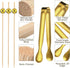 Mini Forks Cocktail Toothpicks Serving Tongs Dinnerware Set for Wedding Party, Include Tongs, Disposable Appetizer Forks, Cocktail Toothpicks for ...