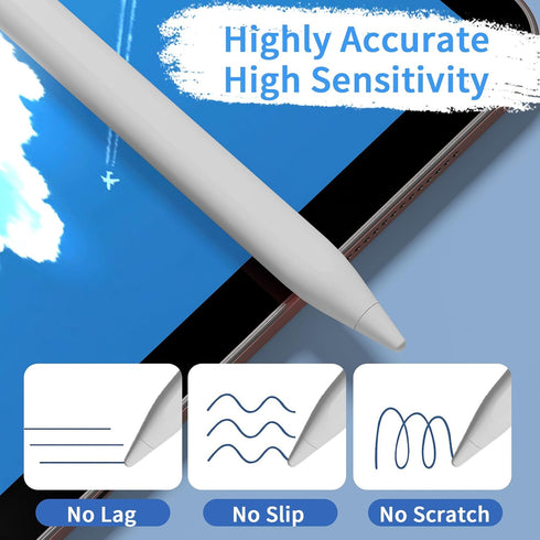 Stylus Pens for Touch Screens, Universal Fine Point iPad Pencil with Magnetic Adsorption Compatible with iPhone/iPad/Samsung/Android/Tablet & Othe...