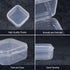 BENECREAT 18 Pack 1.45x1.45x0.7 Inches Square Clear Plastic Bead Storage Containers Box Drawer Organizers with Lid for Earplugs Pills Tiny Bead Je...