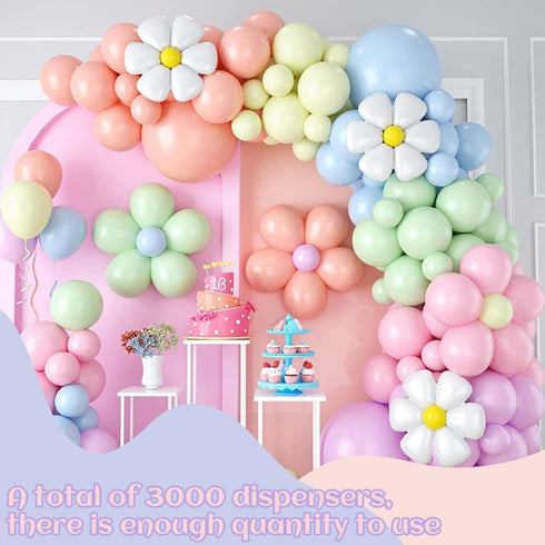 Phinus 3000 Pieces Glue Dots, Balloon Tape, Sticky Dots, Balloon Glue Dots, Glue Dots Double Sided, Balloon Sticky Dots, for Balloons Craft Sticky...