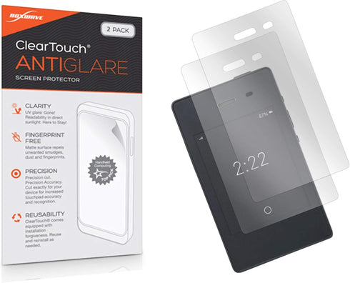 BoxWave Screen Protector Compatible with Light Phone II - ClearTouch Anti-Glare (2-Pack), Anti-Fingerprint Matte Film Skin for Light Phone II...