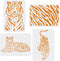 FINGERINSPIRE 4 Pcs Tiger Stencils for Painting 11.7x8.3 inch A4 Size Tiger Skin Pattern Drawing Stencils Reusable Mylar DIY Art Craft Tiger Strip...
