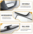 2 PCS Car Rear View Blind Spot Mirror, 3.7 x 1.4 Inches HD Rectangle Glass Adjustable Convex Wide Angle Rearview Mirror, Universal for Most Cars, ...